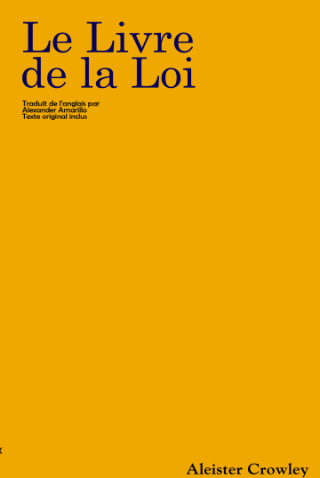 Le Livre de la Loi · Aleister Crowley